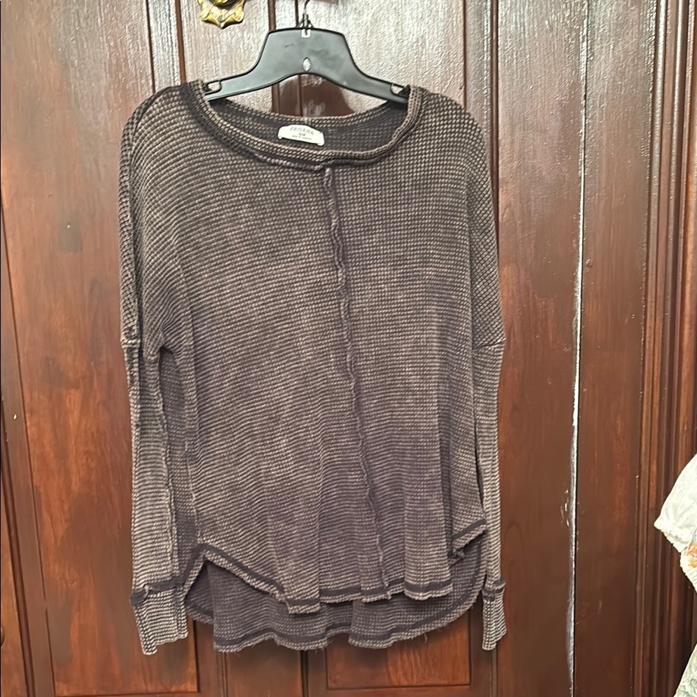 Zenana Outfitters Gray Relaxed Long Sleeve Sweatshirt